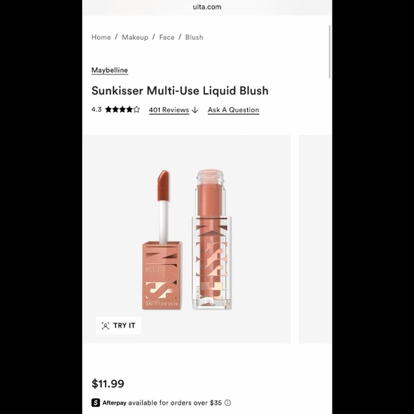 Maybelline Sunkisser Multi-Use Liquid Blush Set of 2 - Uptown Glow & Shades On - Picture 8 of 13